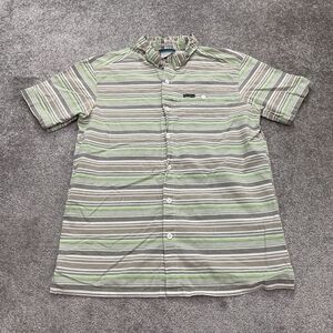 Columbia Regular Fit Shirt Mens Medium Multi Cotton Button Down Short Sleeve Top